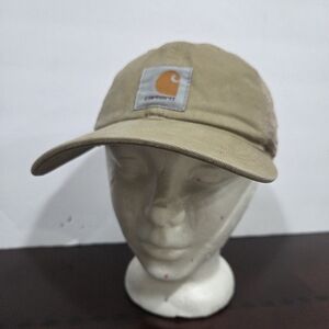 Carhartt Tan Baseball Cap Snap Back One Size